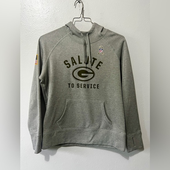 Nike Green Bay Packers Salute to Service Hooded Sweatshirt - Large - Picture 5 of 13